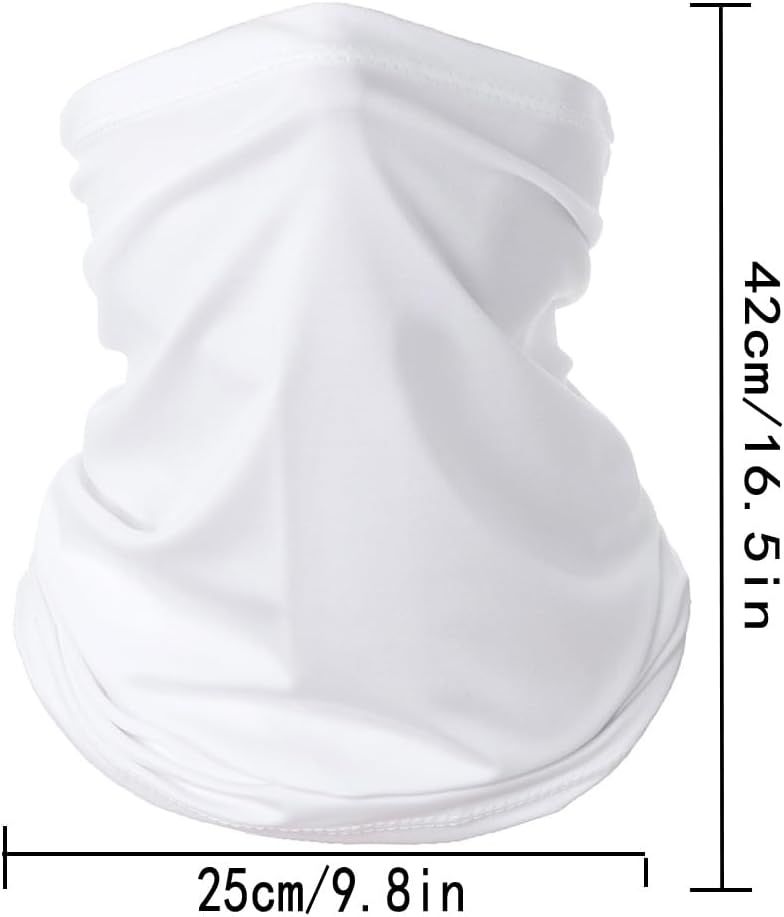 PuddingStation 6 Pieces Summer Face Cover Scarf Mens Neck Gaiter For Men Women UV Protection Face Breathable Sun Protection Cycling Running - Image 2